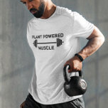 Camiseta Vegan Plant Powered Muscle Weights Vegetarian<br><div class="desc">Este design foi criado através da arte digital. Você pode mudar o estilo desta camisa escolhendo Mais > sob a opção de estilo. Ele pode ser personalizado na área fornecida ou personalizada escolhendo o clique para personalizar a opção e alterar o nome, as iniciais ou as palavras. Você também pode...</div>