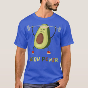 Camiseta Vegan Power Avocado Gym Workout Malhação