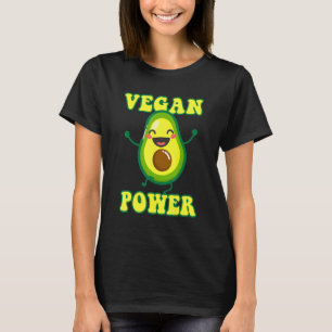 Camiseta Vegan Power Avocado Vegetais Saúde Vegetariana O