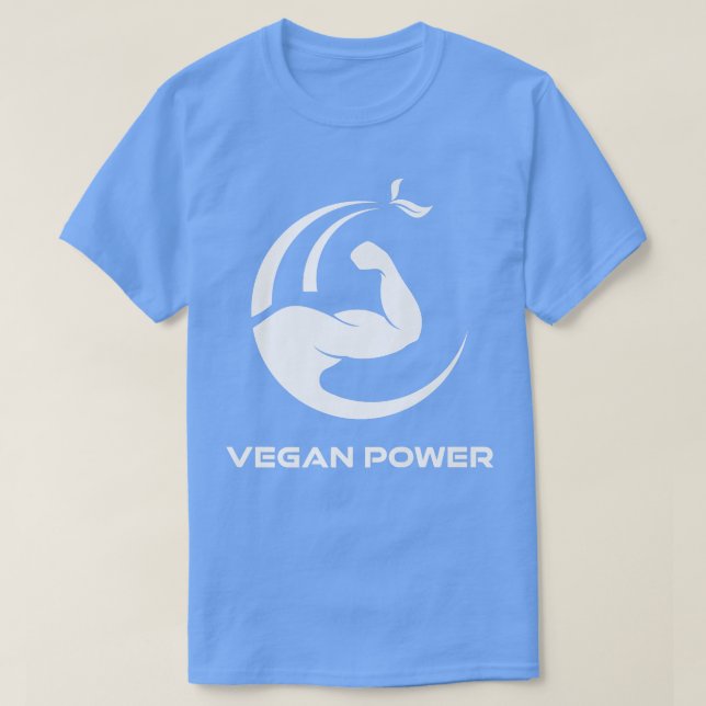 Camiseta Vegan Power Vegan Vegetarian Musculam Fitn (Frente do Design)