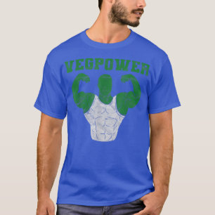 Camiseta Vegan Power Vegetarian Plant Muscle Bodbuilding W