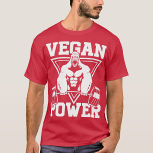 Camiseta Vegan Power Workout Muscle Gorilla Bodybuilding 2