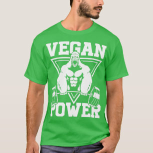 Camiseta Vegan Power Workout Muscle Gorilla Bodybuilding 3