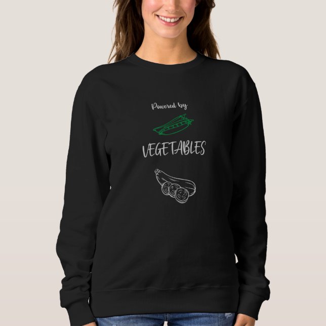 Camiseta Vegan Powered by Vegetables Cucumber 1 (Frente)