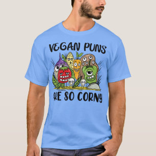 Camiseta Vegan Puns É Tão Corny Vegan Comida Saudável