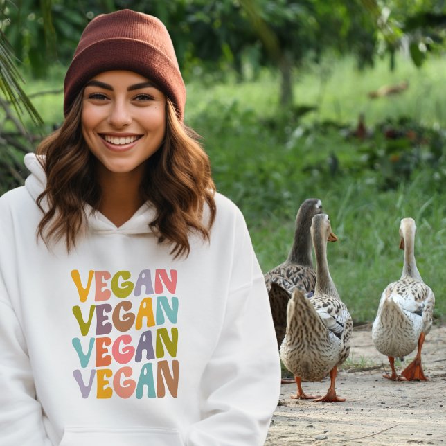 Camiseta Vegan Simples, Flores de Trendy Retro (Criador carregado)