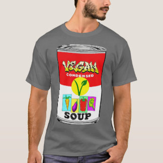 Camiseta Vegan Soup Can 2 por LowEndGraphics