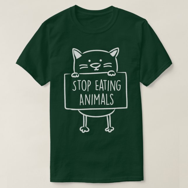 Camiseta Vegan stop eating animals  pro veganism  vegans  (Frente do Design)