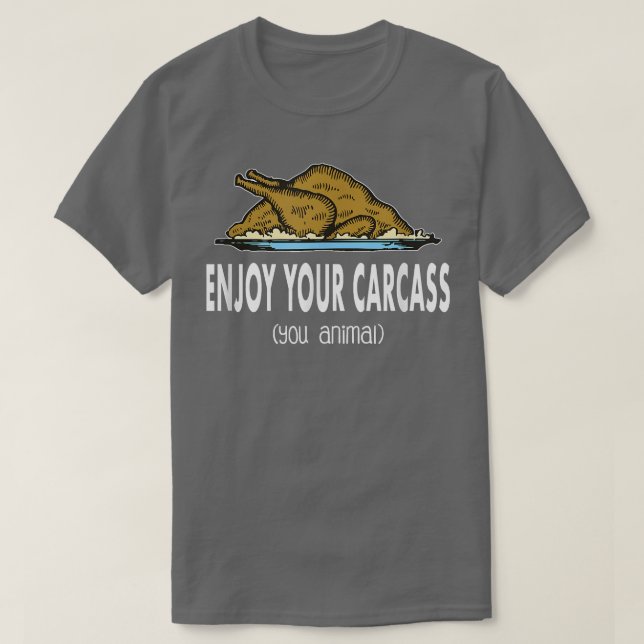 Camiseta Vegan Thankspoufada Vegetariana (Frente do Design)
