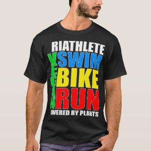 Camiseta Vegan Triathlete Natação Bike Run