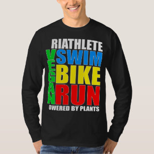 Camiseta Vegan Triathlete Natação Bike Run