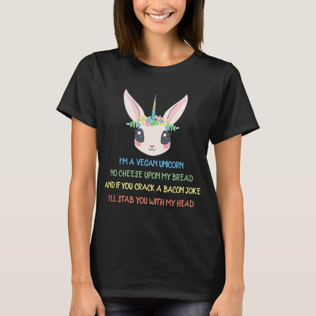 Camiseta Vegan Unicorn | Planta | Ativista (Frente)