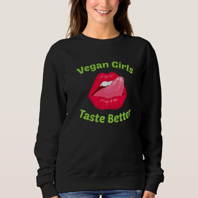 Camiseta Vegan Vegan Girls Taste Better No Meat (Frente)