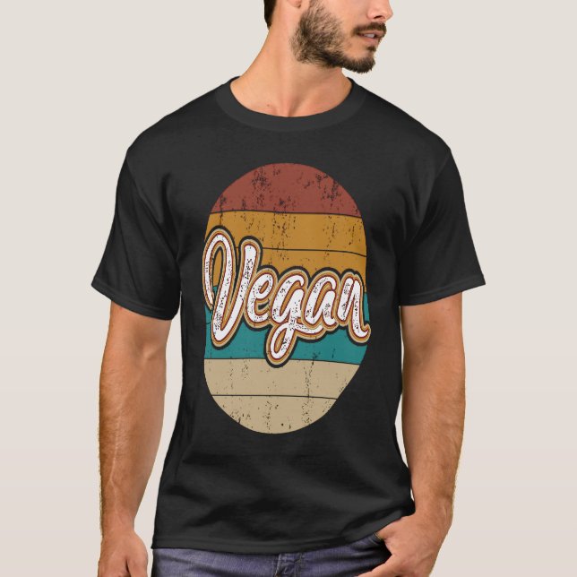 Camiseta Vegan vegan vegan vegetariana saudável (Frente)