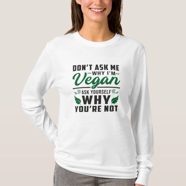 Camiseta Vegan Vegans Animal Rights Veggie Gift Idea (Frente)
