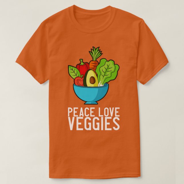 Camiseta Vegan Vegetables Bowl 3 (Frente do Design)