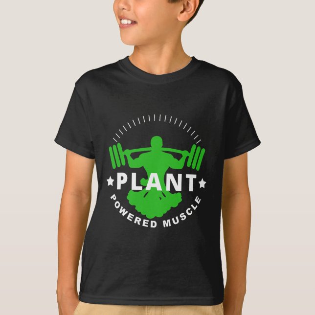 Camiseta Vegan Vegetarian Broccoli Bodbuilding Lift (Frente)