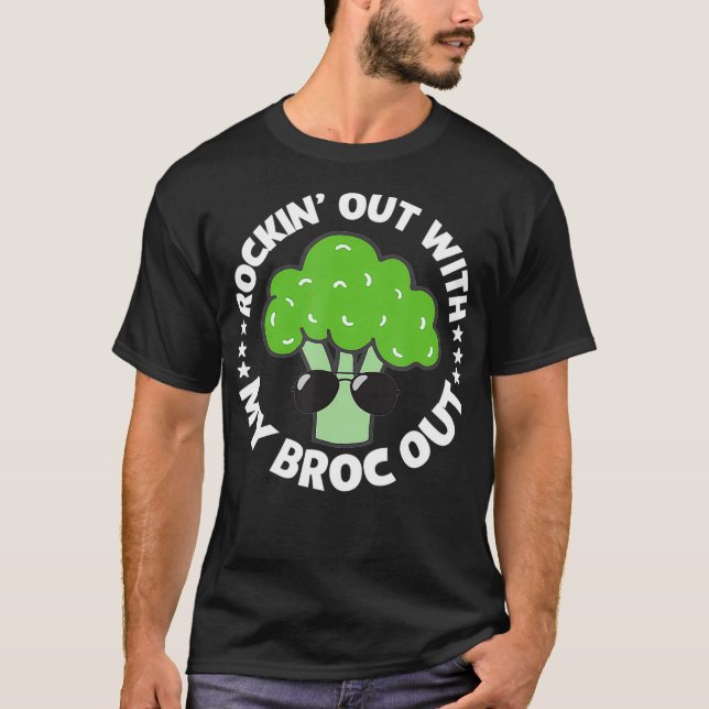 Camiseta Vegan Vegetarian Broccoli BrocPlant Based Diet Gi (Frente)