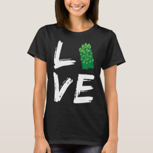Camiseta Vegan Vegetarian Love Asparagus Gardenes