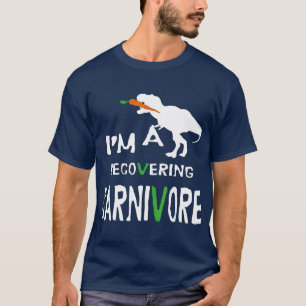 Camiseta Vegan Vegetarian recuperando engraçado Carnivore