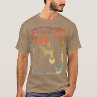 Camiseta Vegan Vegetarian Seja Gentil Com Todo Tipo De Pres