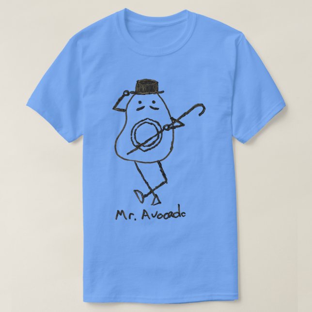 Camiseta Vegan Vegetarian Sr. Avocado (Frente do Design)