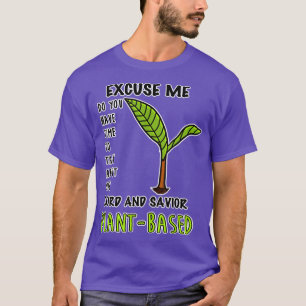 Camiseta Vegan Vegetariano com Base em Plantas Engraçado Ve