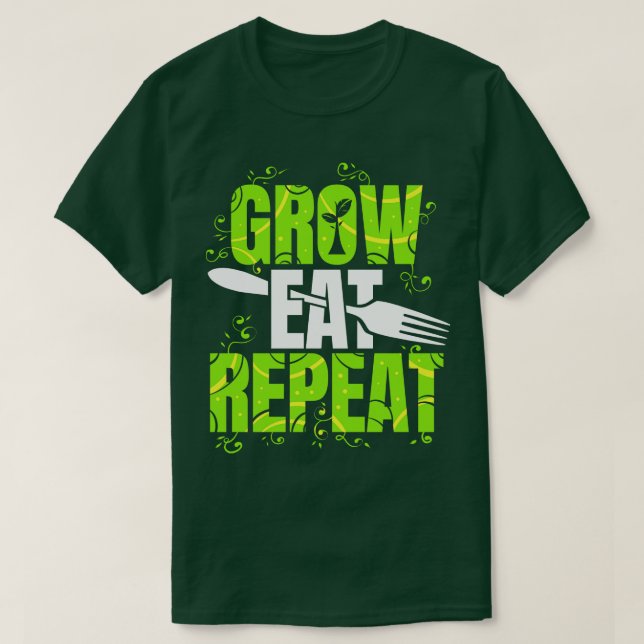 Camiseta Vegan Vegetariano Repetido (Frente do Design)