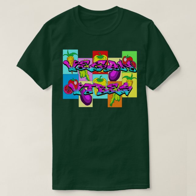 Camiseta Vegan vibes 2 (Frente do Design)