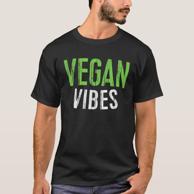 Camiseta Vegan Vibes Vegetarian (Frente)