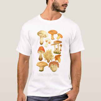 Camiseta Vegan Vintage Mushroom