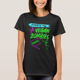 Camiseta Vegan Zombies Vegetariana Dia do Vegan Vegetais