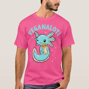 Camiseta Veganalotl Snack Tacos Cute Pink Axolotl Salamande