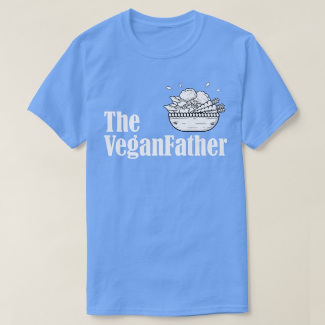 Camiseta Vegandad Vegan Comida bruta Pai Funny Plant Bas (Frente do Design)