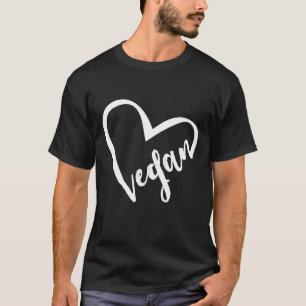 Camiseta Veganismo Coração Ama Vegan Plant Diet White