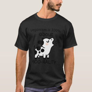 Camiseta Veganismo Engraçado Vaca Vegana