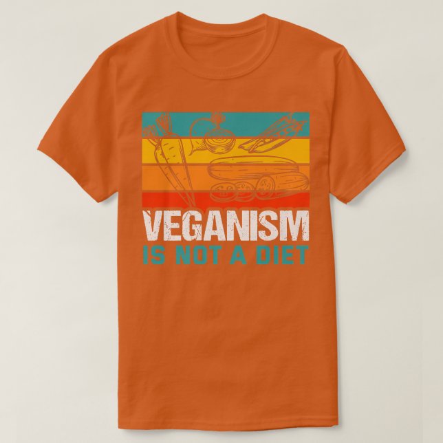 Camiseta Veganismo não é uma dieta Meme Vegan Plant Ve (Frente do Design)