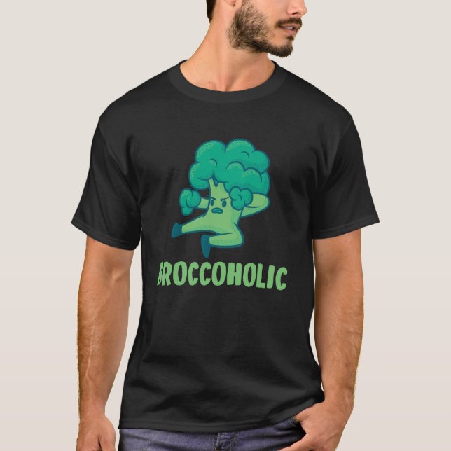 Camiseta Vegano Brocchólico Vegetariano e Veggie (Frente)