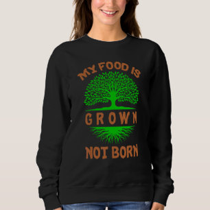 Camiseta Vegano com a Citação Vegetariana Minha Comida É Cu