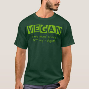 Camiseta Vegano É Minha Escolha Alimentar amigo
