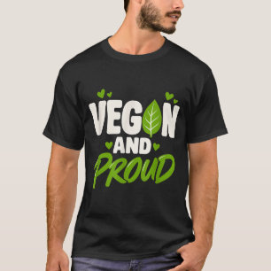 Camiseta Vegano e orgulhoso estilo de vida vegano à base de