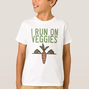 Camiseta Vegano - Eu Corro Com Legumes
