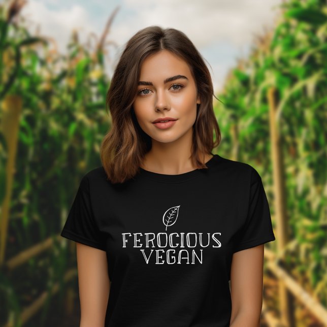 Camiseta Vegano Feroz Simples (Criador carregado)