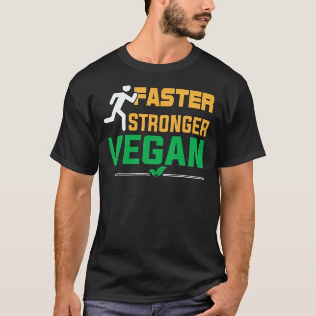 Camiseta Vegano Mais Rápido Mais Forte (Frente)