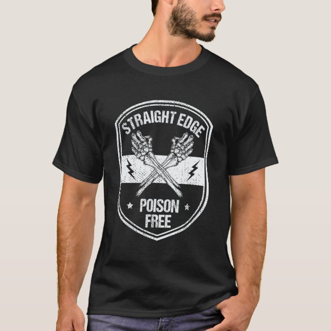 Camiseta Vegano, Punk, Straight Edge (Frente)