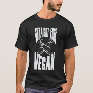 Camiseta Vegano Straight Edge, Anti-Droga, Punk