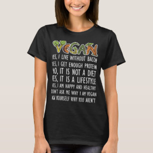 Camiseta Vegans Sim, Eu Vivo Sem Bacons Sim, Já Chego O Suf