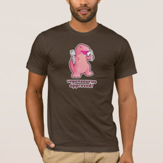 Camiseta vegansaurus aprovado! logotipo