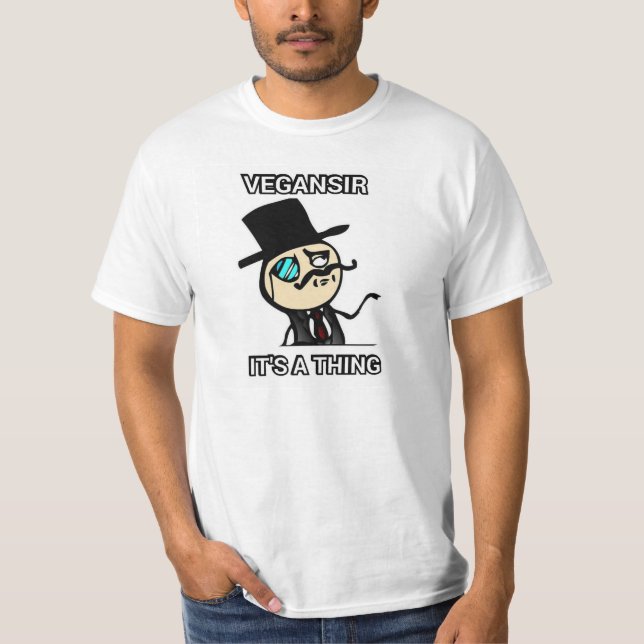 Camiseta Vegansir é uma coisa (Frente)