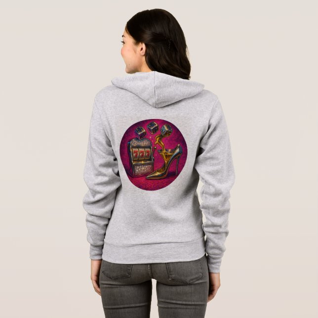 Camiseta Vegas 777 Glam Slot Machine Hoodie 💎 🎰 (Parte Traseira Completa)